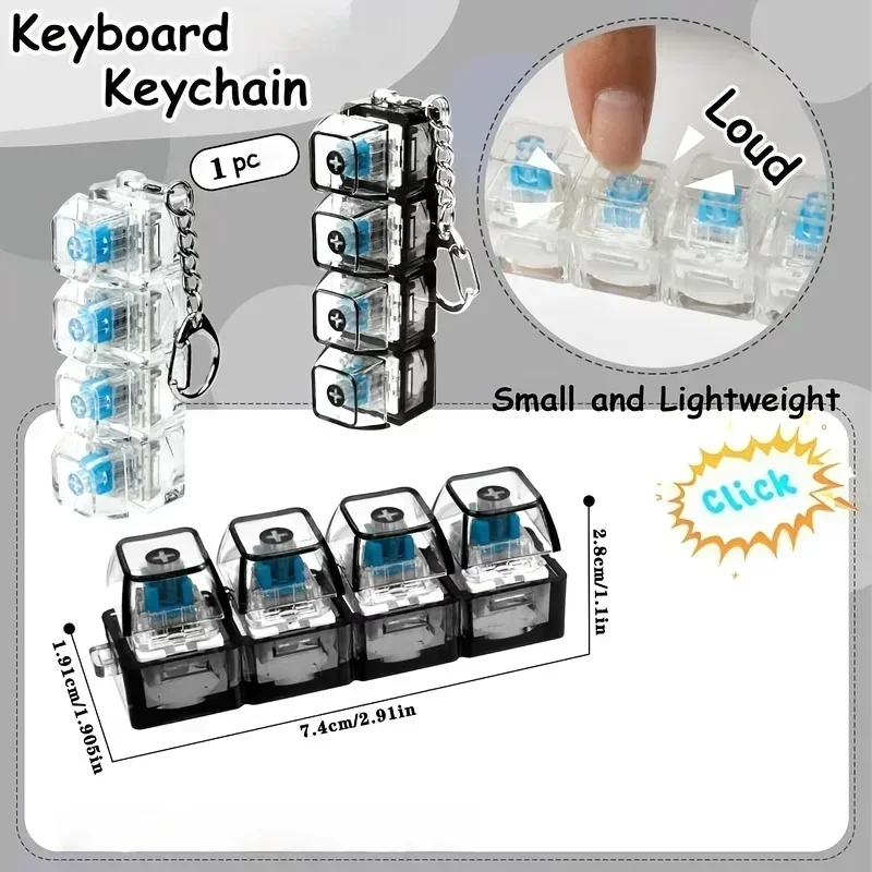 LED Light-Up Keychain Keyboard - Up Lighting Decor ulasan dan harga