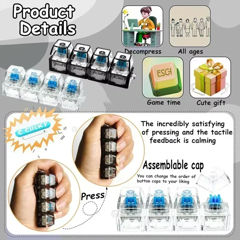 LED Light-Up Keychain Keyboard - Up Lighting Decor ulasan dan harga