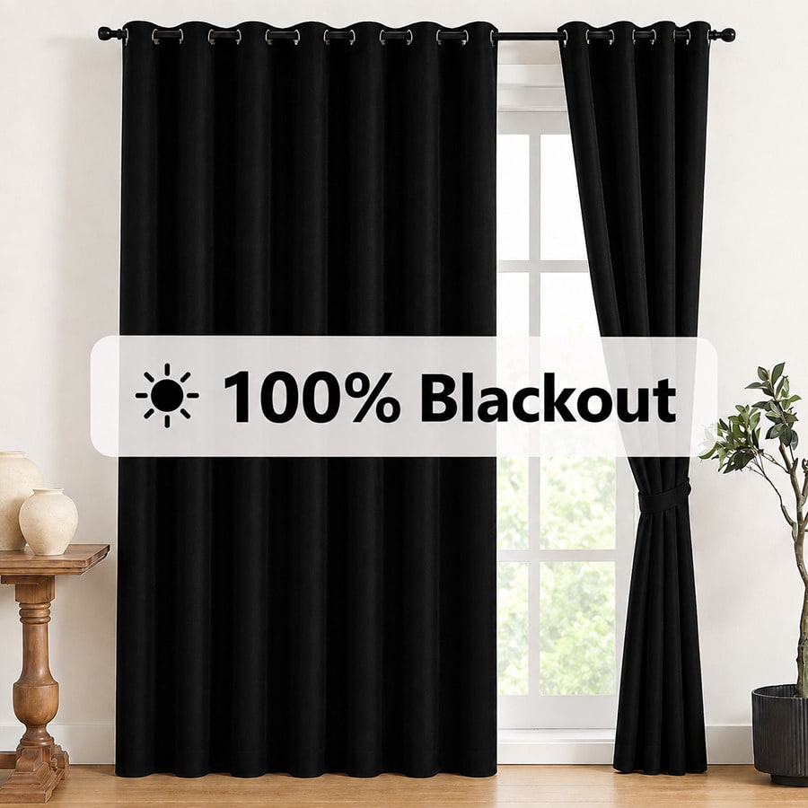 2pcs Blackout Thermal Curtains - Lighting Decoration Ideas ulasan dan harga