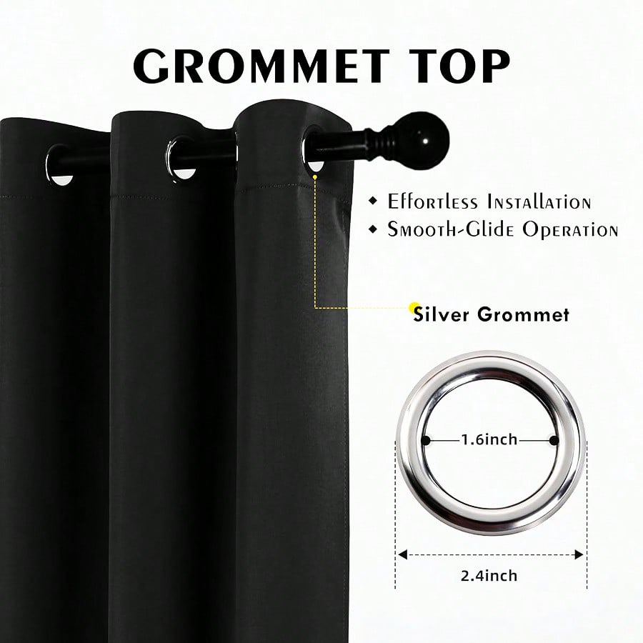 2pcs Blackout Thermal Curtains - Lighting Decoration Ideas ulasan dan harga