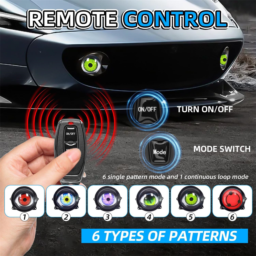  6-Mode Led Dynamic Devil Eye - Lighting Decoration Ideas ulasan dan harga