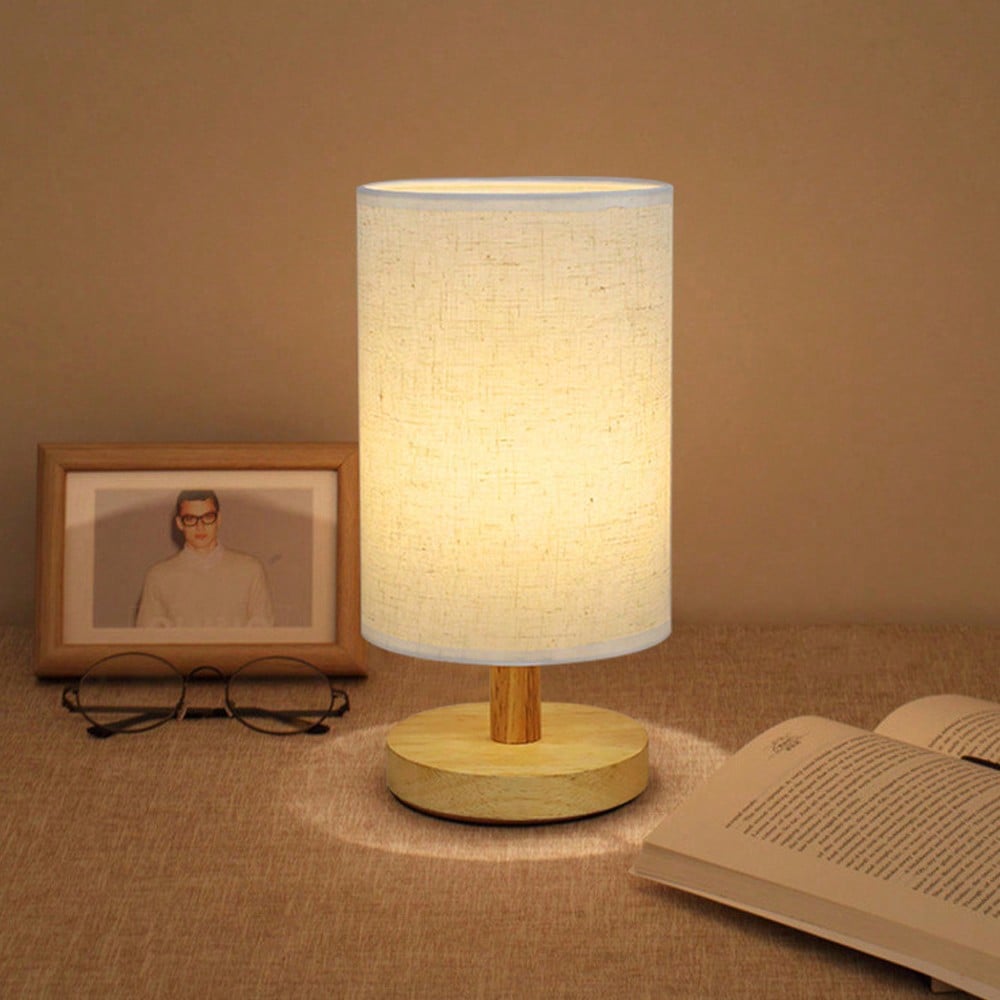 Modern Nordic Wooden And Fabri - Lighting Decor Bedroom ulasan dan harga